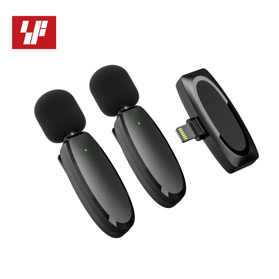 Simplefly Wireless Lavalier Microphone for Video Recording Vlogging/Youtube/Interview (CYA05-B-L)