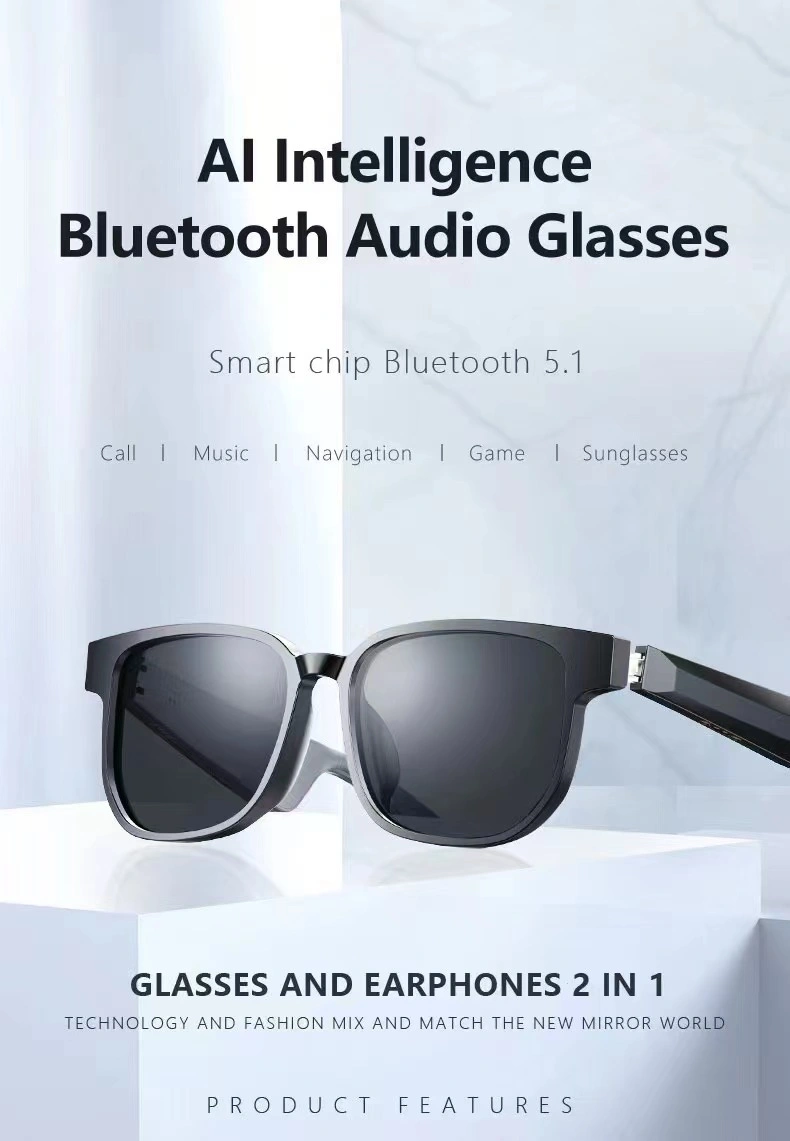 Bluetooth Audio Smart Glasses with Blue Light Filter Lenses - Exceptional Eyeglass Frame Open-Ear Audio Bluetooth Glasses