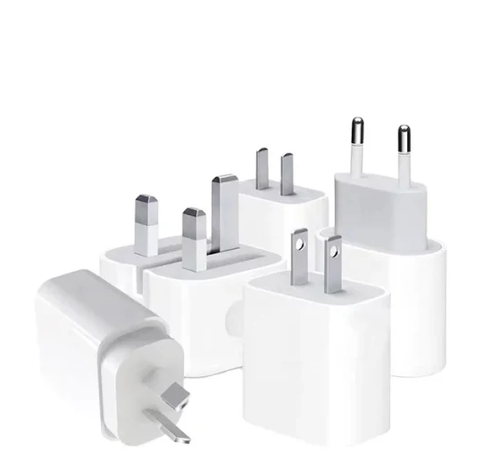 für Apple 20W Adapter Schnellladegerät Pd 3.0 EU/Us/UK Plug Power Adapter USB C Wandladegeräte für iPhone 14 PRO Max 13 12 11 X Telefonblock