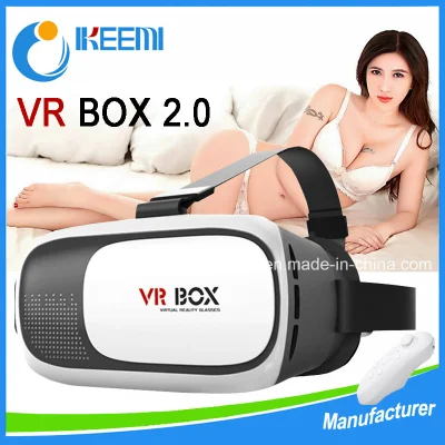 Werksseitige 3D-VR-Box zur Kopfmontage, Virtual-Reality-VR-Brille der 2. Generation und Bluetooth-Fernbedienung