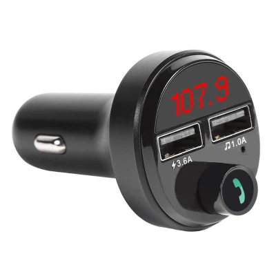 A615 FM-Transmitter, Bluetooth-Freisprecheinrichtung, Audio-MP3-Player, 2 USB + 1 TF-Autoladegerät