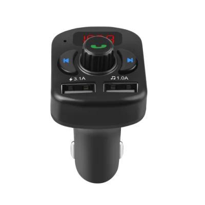 Car Kit Freisprech-FM-Transmitter Bluetooth 5.0 Car Kit MP3-Player Dual-USB-Autoladegerät