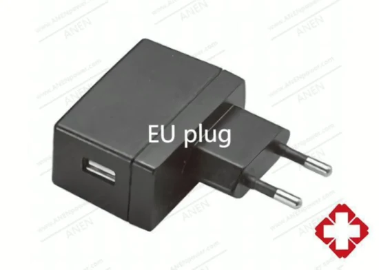 EN/IEC 60601-zertifiziert, 6 W, max. 5 V, medizinisches USB-Ladegerät, 6 V, 9 V Wandtransformator, 24 V Netzteil, 12 V Wand-Wechselstrom-Gleichstrom-Adapter