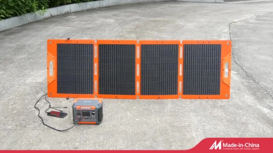 Solar 200-Watt-Solarpanel, faltbares Solarpanel-Ladegerät mit Ständer, tragbare Solarpanel-Stromversorgung für Camping und Tailgating, Notfall-Solarladegerät